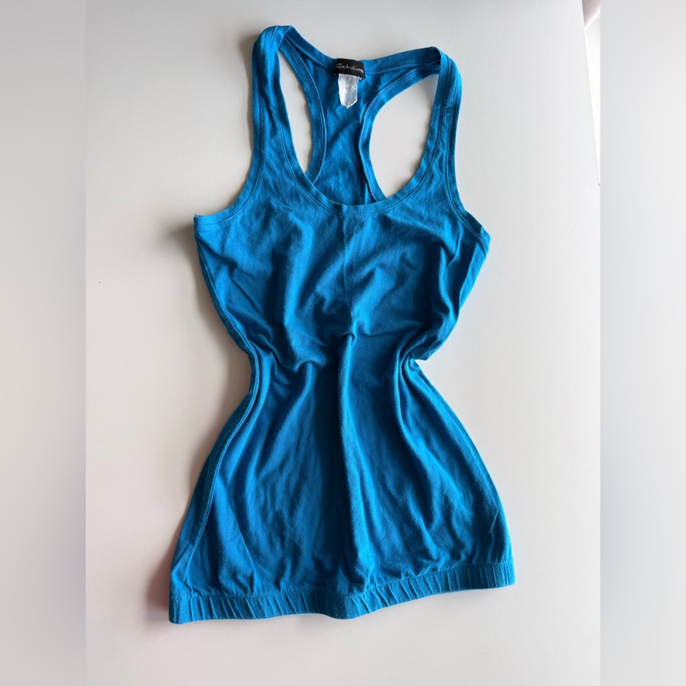 seductions blue cami top